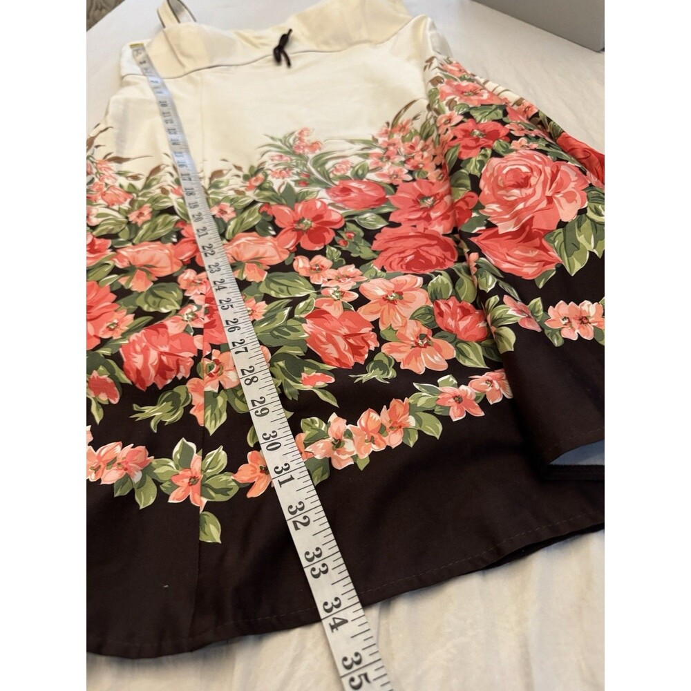R&K Originals Floral Sundress Womens 18 White Coral Sleeveless Fit Flare NWT - Picture 10 of 10